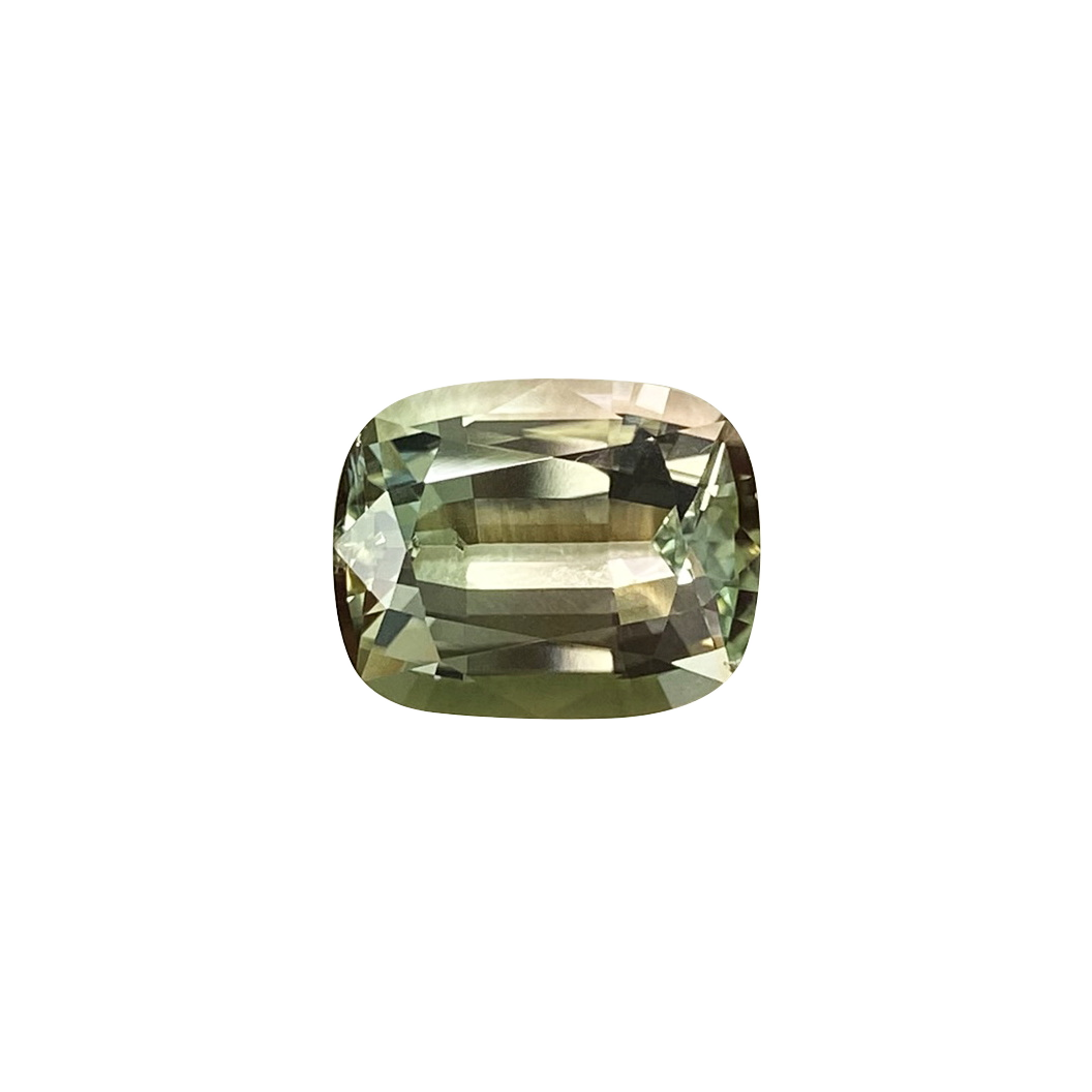 5.43ct Cushion Bi-Color Tourmaline