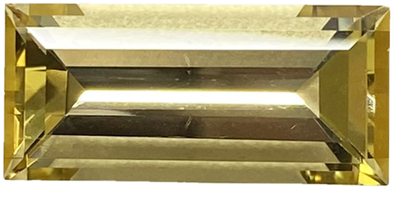 10.27ct Baguette Yellow Tourmaline