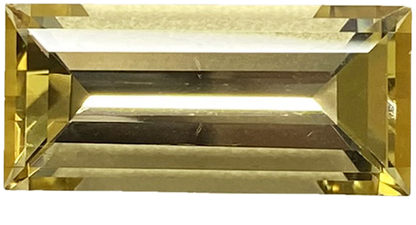 10.27ct Baguette Yellow Tourmaline