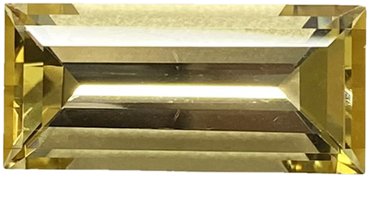 10.27ct Baguette Yellow Tourmaline