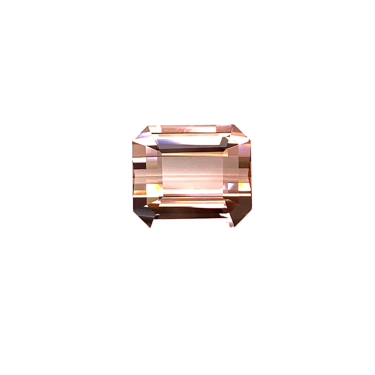 9.47ct Emerald Cut Peach Tourmaline