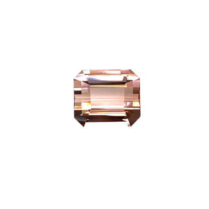 9.47ct Emerald Cut Peach Tourmaline