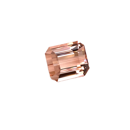 9.47ct Emerald Cut Peach Tourmaline