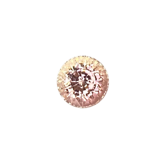 8.7mm Round Bi-Color Light Pink Tourmaline