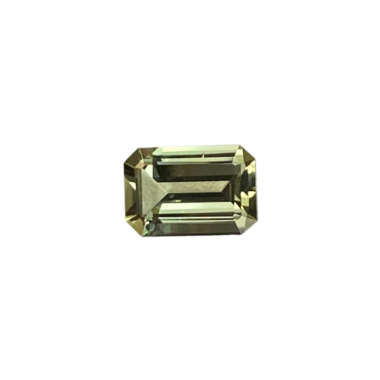3.1ct Emerald Cut Light Yellow Tourmaline