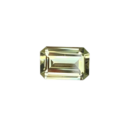 3.1ct Emerald Cut Light Yellow Tourmaline