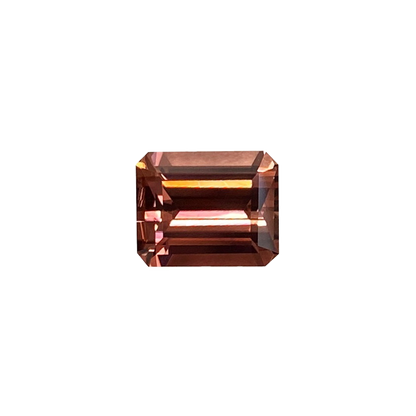 8.9x7.2mm Emerald Cut P Color Tourmaline