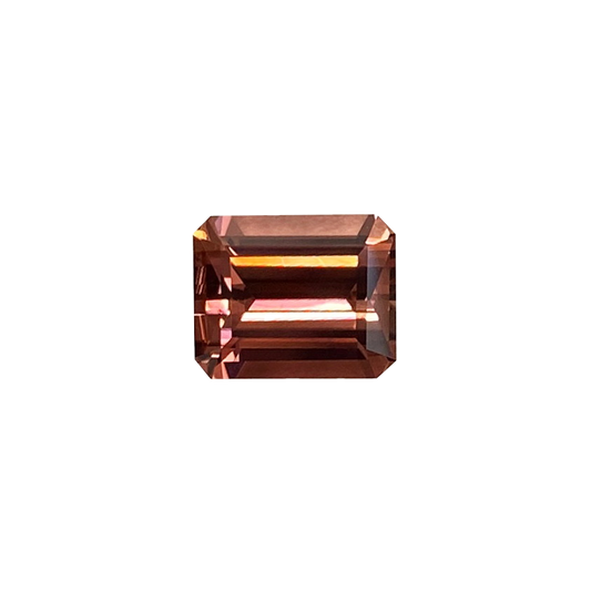 8.9x7.2mm Emerald Cut P Color Tourmaline