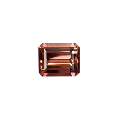 8.9x7.2mm Emerald Cut P Color Tourmaline