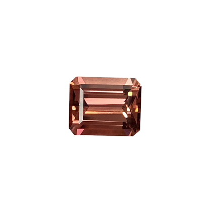 8.9x7.2mm Emerald Cut P Color Tourmaline