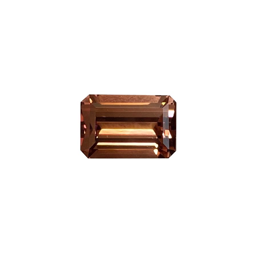3.14ct Emerald Cut P Color Tourmaline