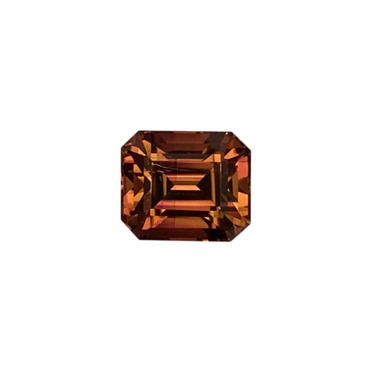 4.14ct Emerald Cut Deep Pink Tourmaline