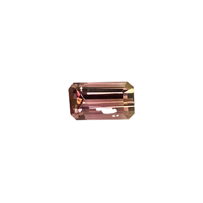 6.13ct Emerald Cut Bi-Color Tourmaline