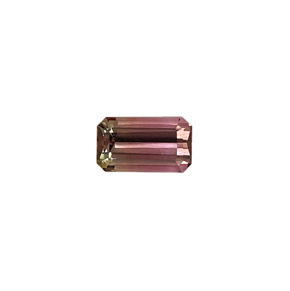 6.13ct Emerald Cut Bi-Color Tourmaline