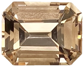 2.45ct Emerald Cut Peach Tourmaline