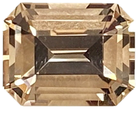 2.45ct Emerald Cut Peach Tourmaline
