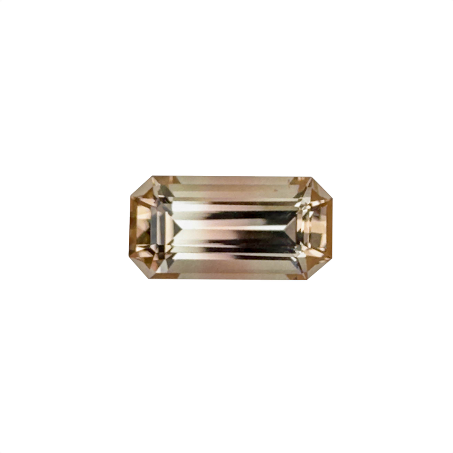 4.79ct Emerald Cut Peach-Pink Tourmaline