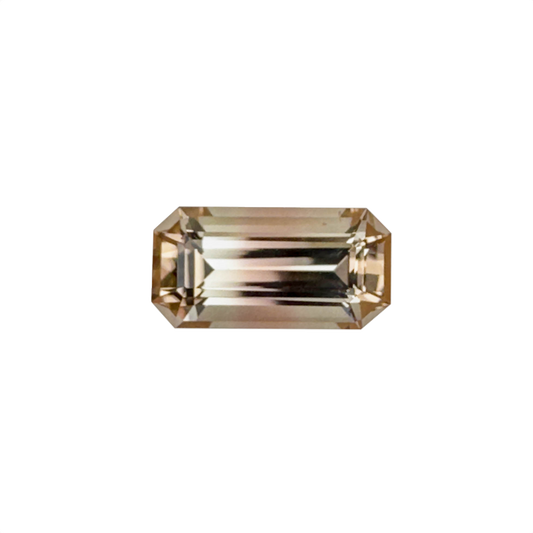 4.79ct Emerald Cut Peach-Pink Tourmaline