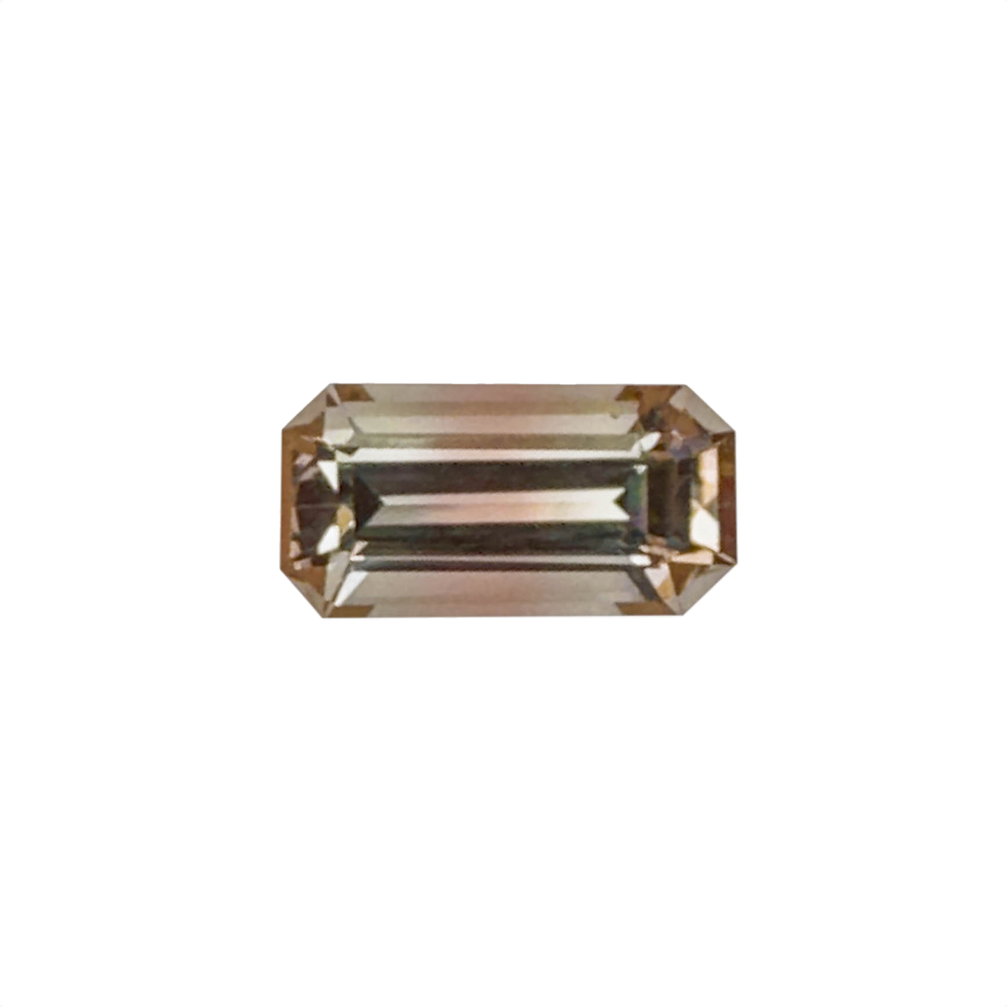 4.79ct Emerald Cut Peach-Pink Tourmaline