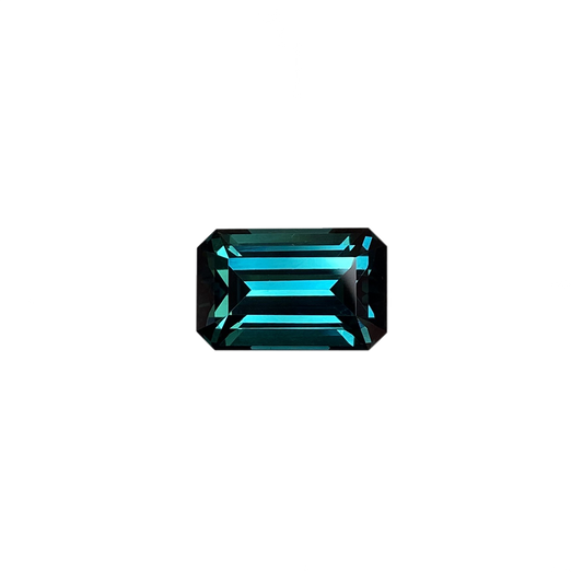 14.44ct Emerald Cut Deep Blue Tourmaline