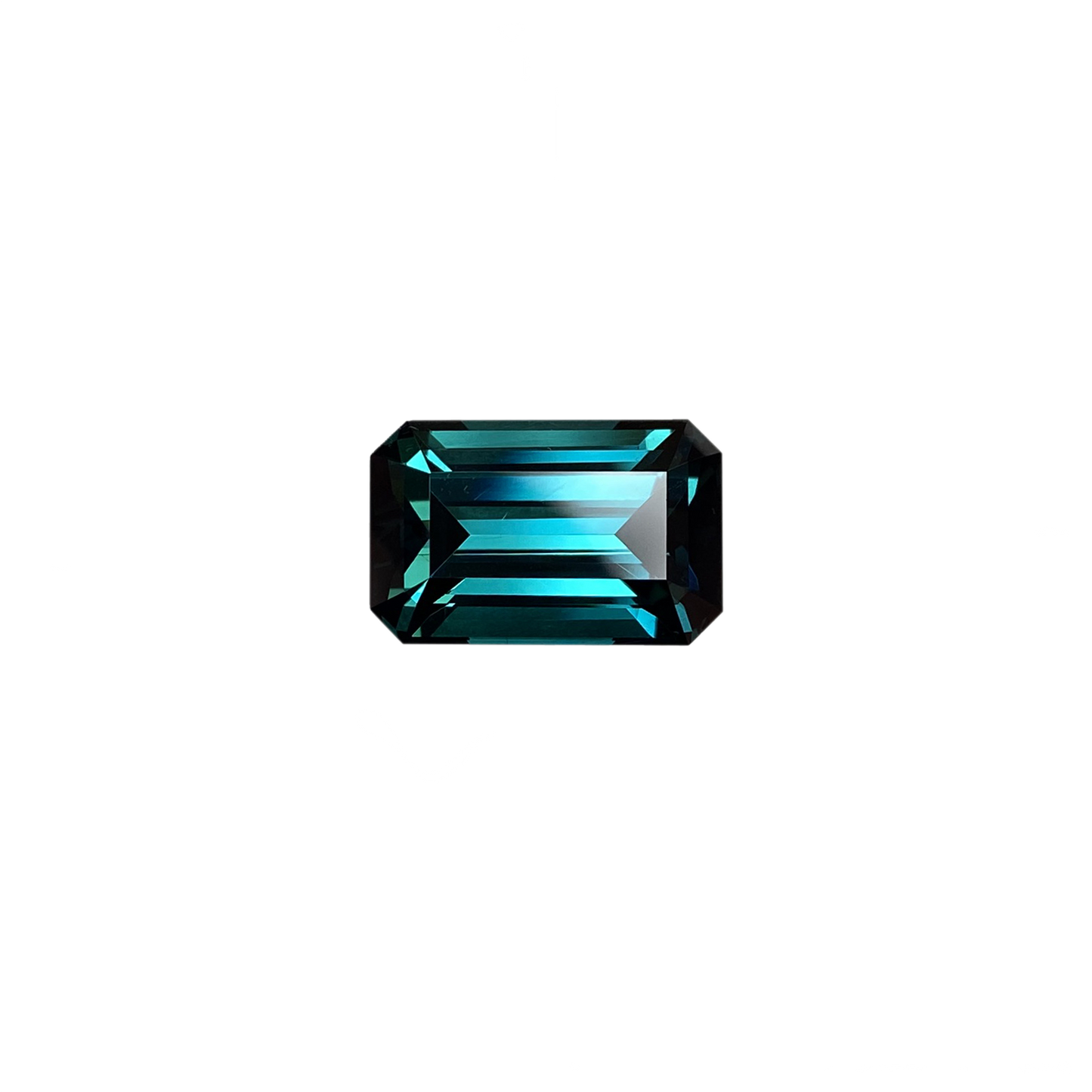 14.44ct Emerald Cut Deep Blue Tourmaline