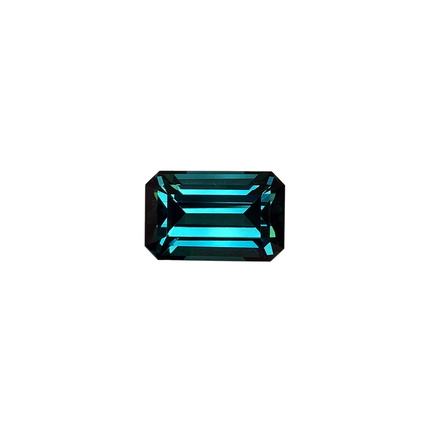 14.44ct Emerald Cut Deep Blue Tourmaline