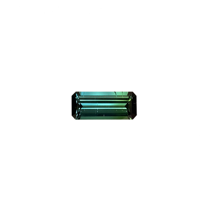 4.92ct Emerald Cut Deep Blue-Green Tourmaline