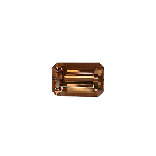 7.62ct Emerald Cut Deep Pink Tourmaline