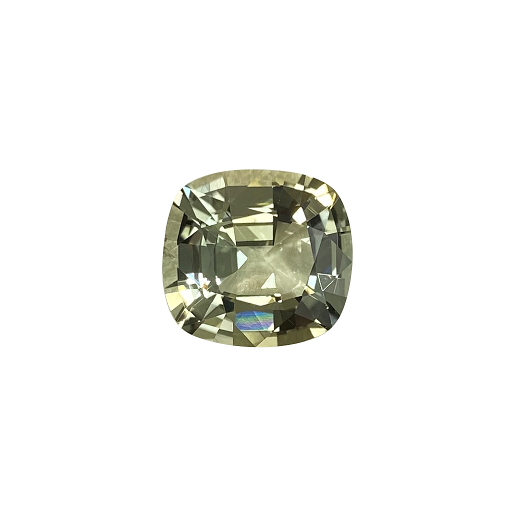 7.5ct Cushion Light Green Tourmaline