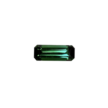 4.23ct Emerald Cut Deep Blue Green Tourmaline