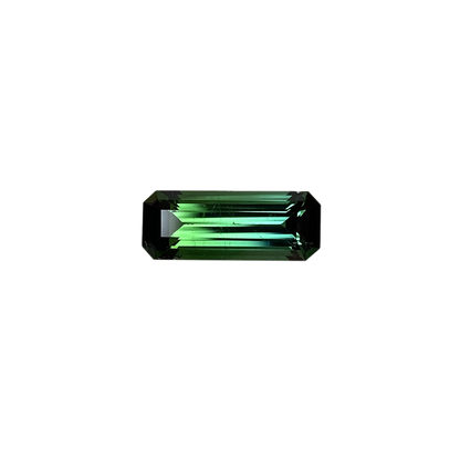 4.23ct Emerald Cut Deep Blue Green Tourmaline