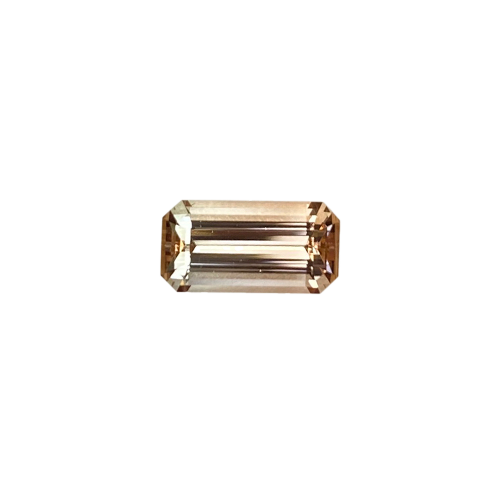 2.64ct Emerald Cut Peach Tourmaline