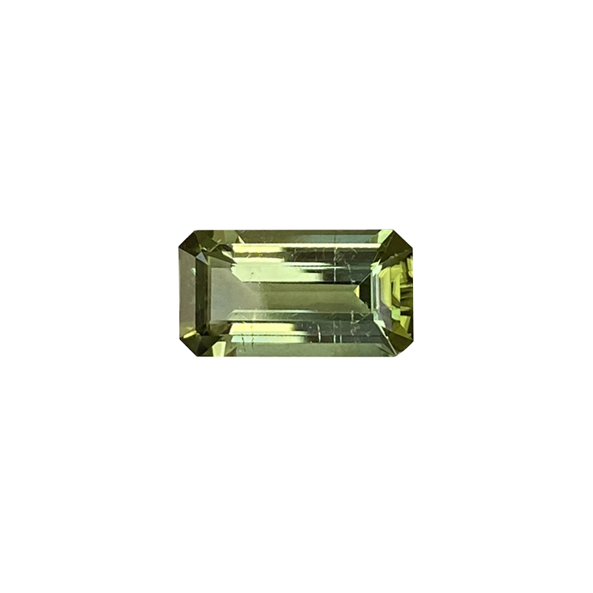 6.03ct Emerald Cut Light Green Tourmaline