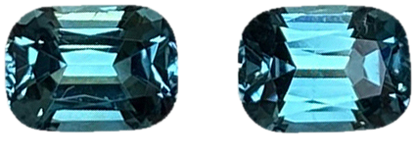 6.2x4.5mm Cushion Light Blue Tourmaline Pair