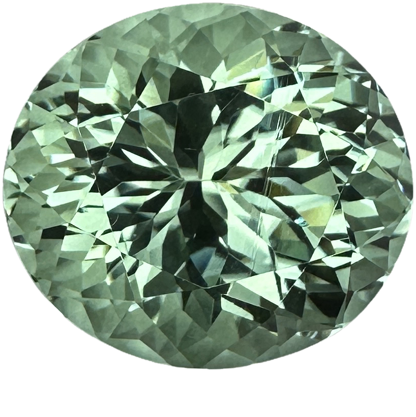 22.4ct Oval Mint Green Tourmaline