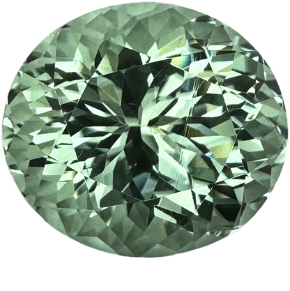 22.4ct Oval Mint Green Tourmaline