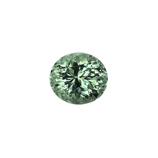 22.4ct Oval Mint Green Tourmaline