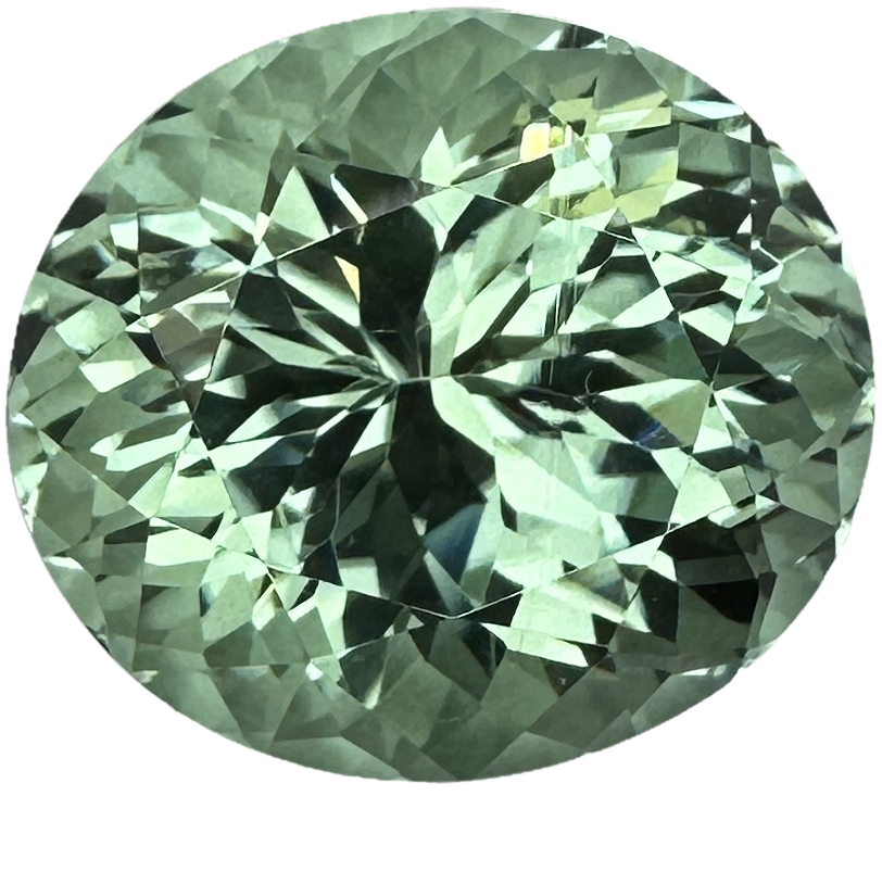 22.4ct Oval Mint Green Tourmaline