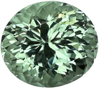 22.4ct Oval Mint Green Tourmaline