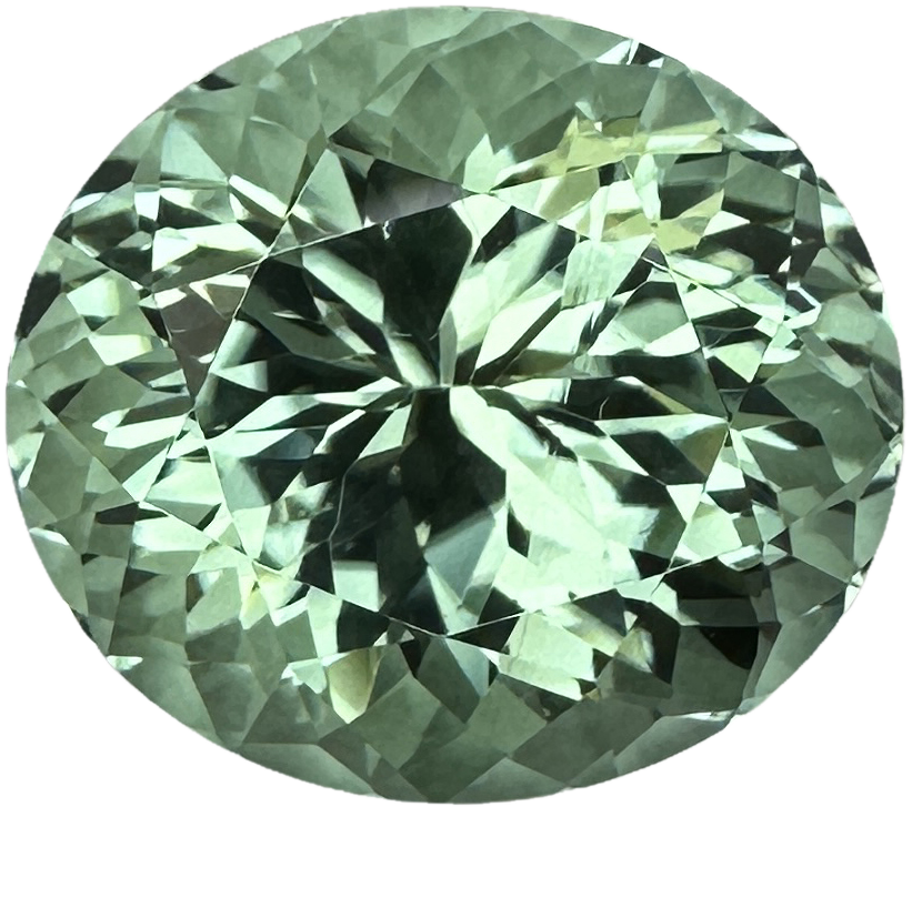 22.4ct Oval Mint Green Tourmaline