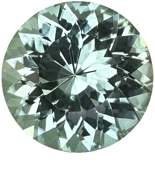 16.9mm Round Light Mint Green Tourmaline