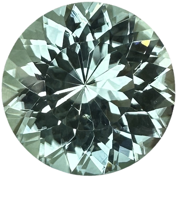 16.9mm Round Light Mint Green Tourmaline