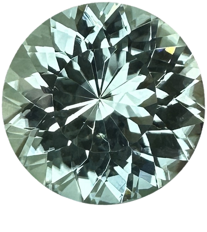 16.9mm Round Light Mint Green Tourmaline