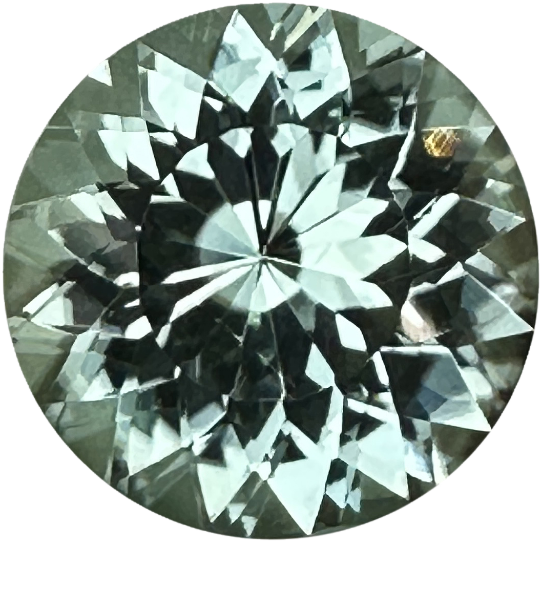 16.9mm Round Light Mint Green Tourmaline