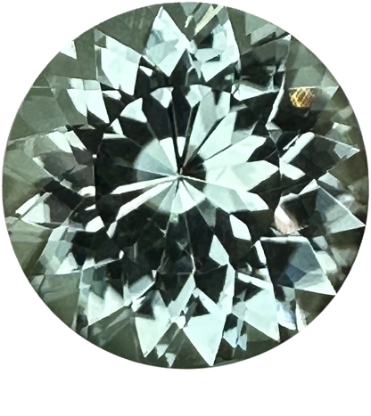 16.9mm Round Light Mint Green Tourmaline