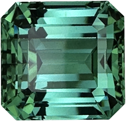 14.89ct Emerald Cut Medium Blue-Green Tourmaline