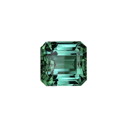 14.89ct Emerald Cut Medium Blue-Green Tourmaline