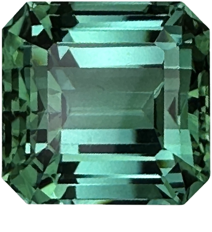14.89ct Emerald Cut Medium Blue-Green Tourmaline