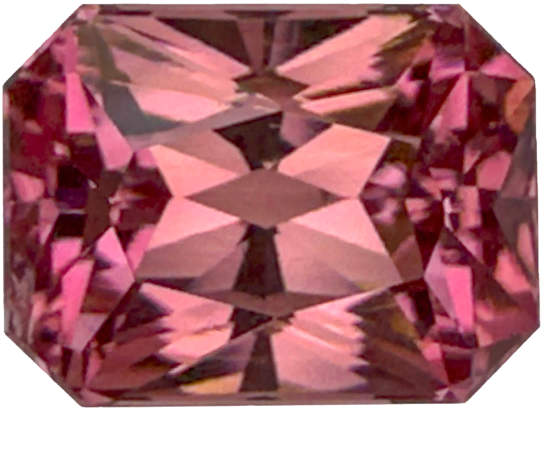 12.8x9.6mm Emerald Cut P Color Tourmaline