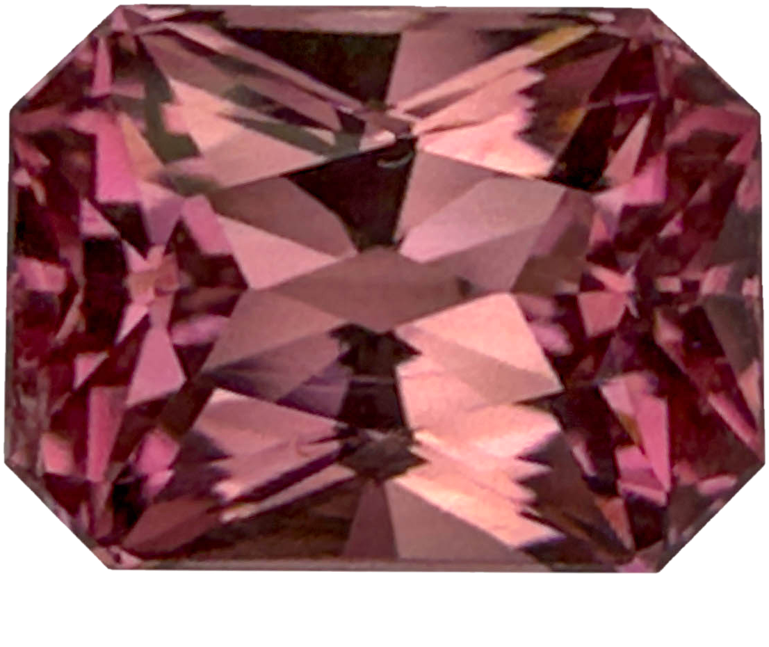 12.8x9.6mm Emerald Cut P Color Tourmaline
